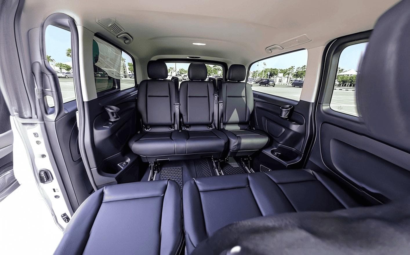 Interior of a premium transfer vehicle
